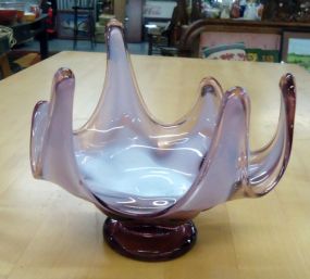  Vintage Viking Pedestal Vase Bowl Vintage Viking Pedestal Vase Bowl 5 1/4" h.