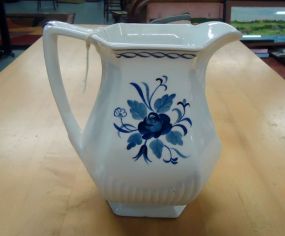  Ironstone Pitcher Blue and white Ironstone pitcher 7"h