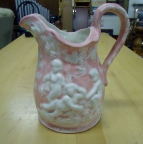  Signed Pink Pottery Vase Signed Pink Pottery Vase 7"h.