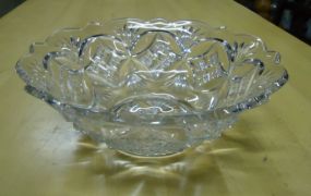  Clear Glass Bowl Clear Glass Bowl 8 1/2"w.
