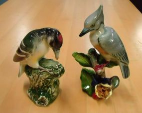  Two Bird Figurines Two bird figurines 5"h and 6"h.