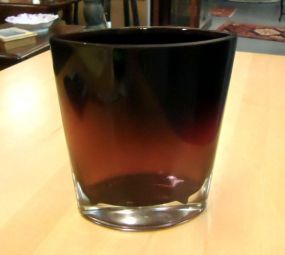  Purple Art Glass Vase Purple art glass vase 6 3/4"h.