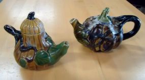  Two Pottery Tea Pots Two pottery tea pots