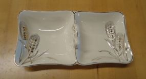  Relish Tray Golden wheat relish tray 8 1/2"w. x 4"d.