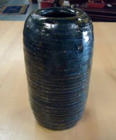  Black Pottery Vase Black pottery vase 6 1/2"