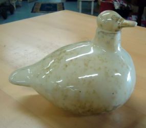  Speckled Ceramic Duck Speckled ceramic duck 5 1/2"h.
