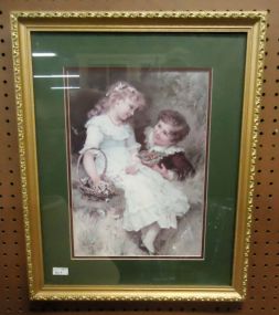  Victorian Boy and Girl Framed Art Victorian boy and girl framed art 18 1/2" x 22 1/2"