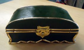  Jewelry Box Green and gold jewelry box