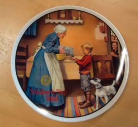  Norman Rockwell Plate "The Pantry Raid" Norman Rockwell Plate "The Pantry Raid" 8 1/2"