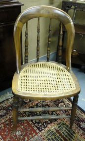  Cane Bottom Round Top Chair Late 1800s Cane bottom round top chair, 32 1/2"h.