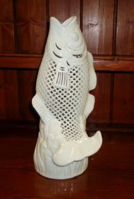 White Fish White fish, 13 1/2"h.