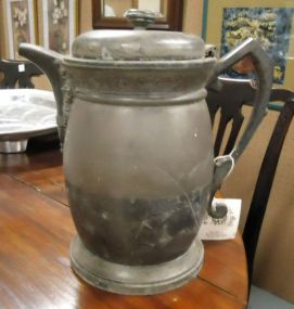  Silver Plate Water Pitcher Silver plate water pitcher, 11 1/2"h.