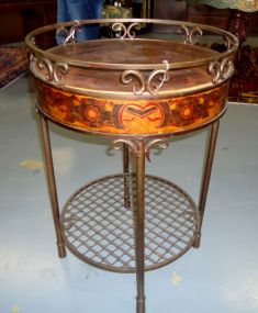  Wrought Iron Table Wrought Iron Table 32"h. x 21" diameter