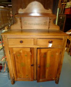  Pensylvania Dutch Amish Jelly Cabinet Pensylvania Dutch Amish 1800's Jelly Cabinet; 66"h. x 43 1/2"w. x 17 1/2"d.