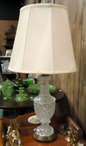 Crystal Lamp with Shade Crystal lamp with shade, 31"h.