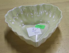  Belleek Heartshaped Dish Belleek Heartshaped Dish, yellow tone