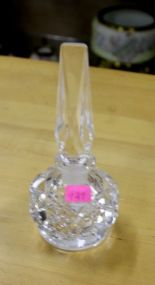  Crystal Cut Glass Perfume Bottle Crystal Cut Glass Perfume Bottle; 6 1/2" h.