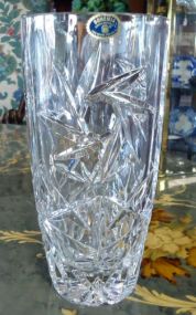  Bohemian Lead Crystal Vase Bohemian Lead Crystal Vase; 8" h.