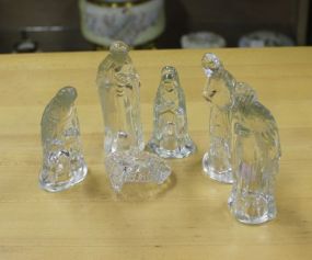  Clear Class Nativity Set Clear Class Nativity Set, largest 4" h.