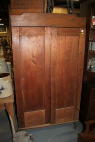  Primitive Walnut Cabinet Primitive Walnut Two Door Cabinet; 69" h., 36" w.