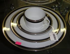  Symphonie Platine Haviland China Symphonie Platine Haviland China; cup, saucer, salad and dinner plate