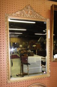  Gold Framed Mirror Gold Framed Mirror; 32" h., 20" w.