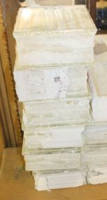  Group of Six Glass Blocks Great for wall or decorative use, 7"sq., 4"h.