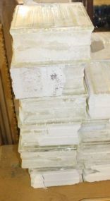  Group of Six Glass Blocks Great for wall or decorative use, 7"sq., 4"h.