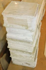  Group of Six Glass Blocks Great for wall or decorative use, 7"sq., 4"h.