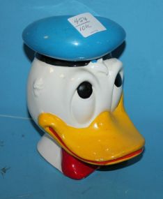  Walt Disney Donald Duck Bank missing stopper on bottom.