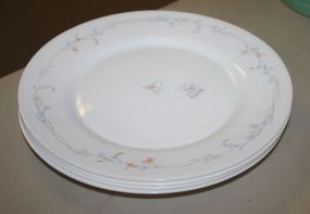  Four Arcopal Plates 10"dia.