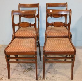  4 Mahogany Folding Chairs 4 Mahogany Folding Chairs