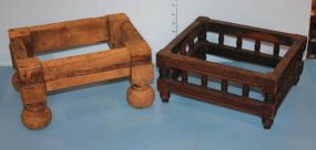  Two Antique Footstool Bases Footstool Bases