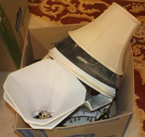  Box Lot of Lamp Shades Box Lot of Lamp Shades