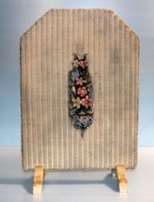  Painted wicker Fireplace Front 16" w., 21" h.