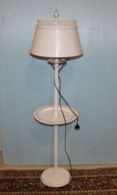  Painted White Metal Floor Lamp 56