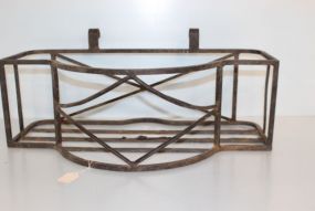  Iron Hanging Planter 23 1/2" w., 8" h.