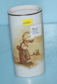  Enesco Porcelain Precious Moments Vase 5 3/4" h.