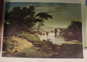  Unframed Print of Bridge of Narni in Canister