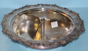 EPNS Divided Silverplate Dish 13" dia.