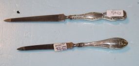  Two Sterling Nail Files