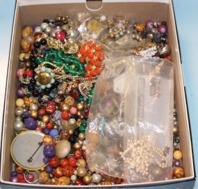  Box Lot of Pieces of Costume Jewelry