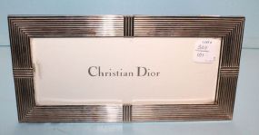  Christian Dior Sterling Frame 11" w., 5 1/2" h.