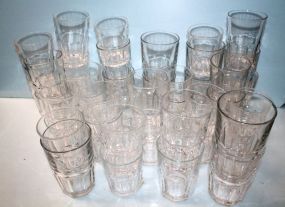  Group of Approximately 43 Glasses 5 1/2" h.