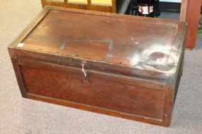  Pine Lift Top Trunk 33" w., 14" h., 16" d.