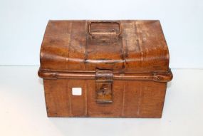  Metal Trunk 13 1/2" w., 9 1/2" d., 8 1/2" h.