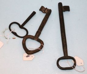  Three Antique Keys