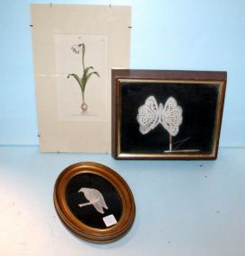  Two Crochet Pictures & Botanical