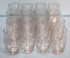  Sixteen Glasses 5 1/2" h.
