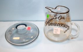  Royal Doulton Glass Vase, Fiftieth Anniversary Pitcher